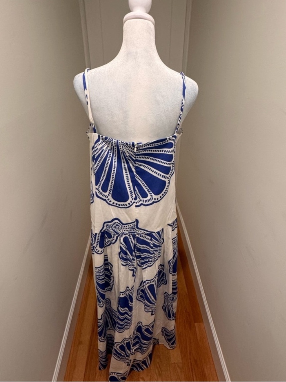 Blue Shell-Print Maxi Dress - Picture 4 of 6